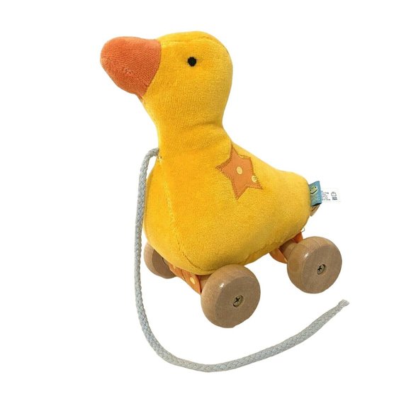 Rich Frog Plush Duck Pull Toy - Picture 3 of 6